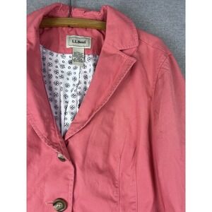 Vintage LL Bean Pink Jacket women's Size 12 Classic Outerwear